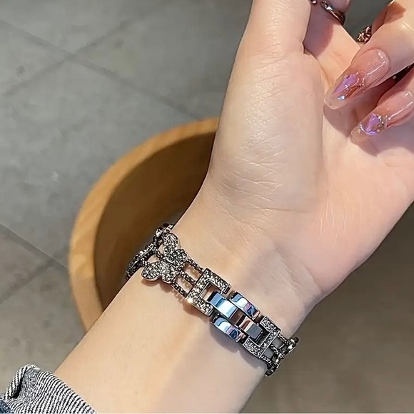 Stainless Steel Butterfly Watch Band - Picture 4 of 4